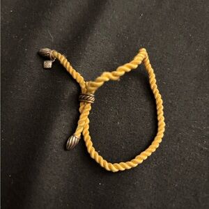 Yellow Twisted David Yurman Rope Bracelet
